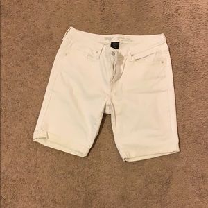Mossimo White Bermuda Shorts